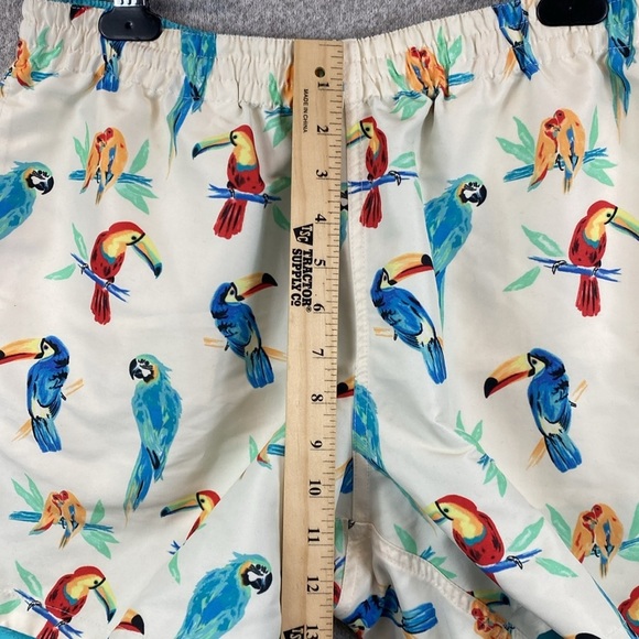 Chubbies gym swim unlined mens shorts L reversible USA pull on quick dry parrots - Picture 6 of 11